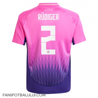 Germania Antonio Rudiger #2 Tricou Fotbal Replică European 2024 Barbati Deplasare